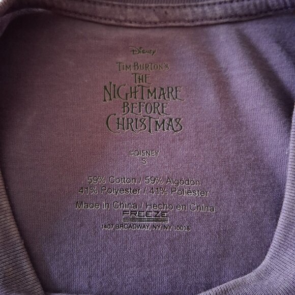 Disney The Nightmare Before Christmas Short Sleeve Tee Shirt Women's Size S - Picture 6 of 14